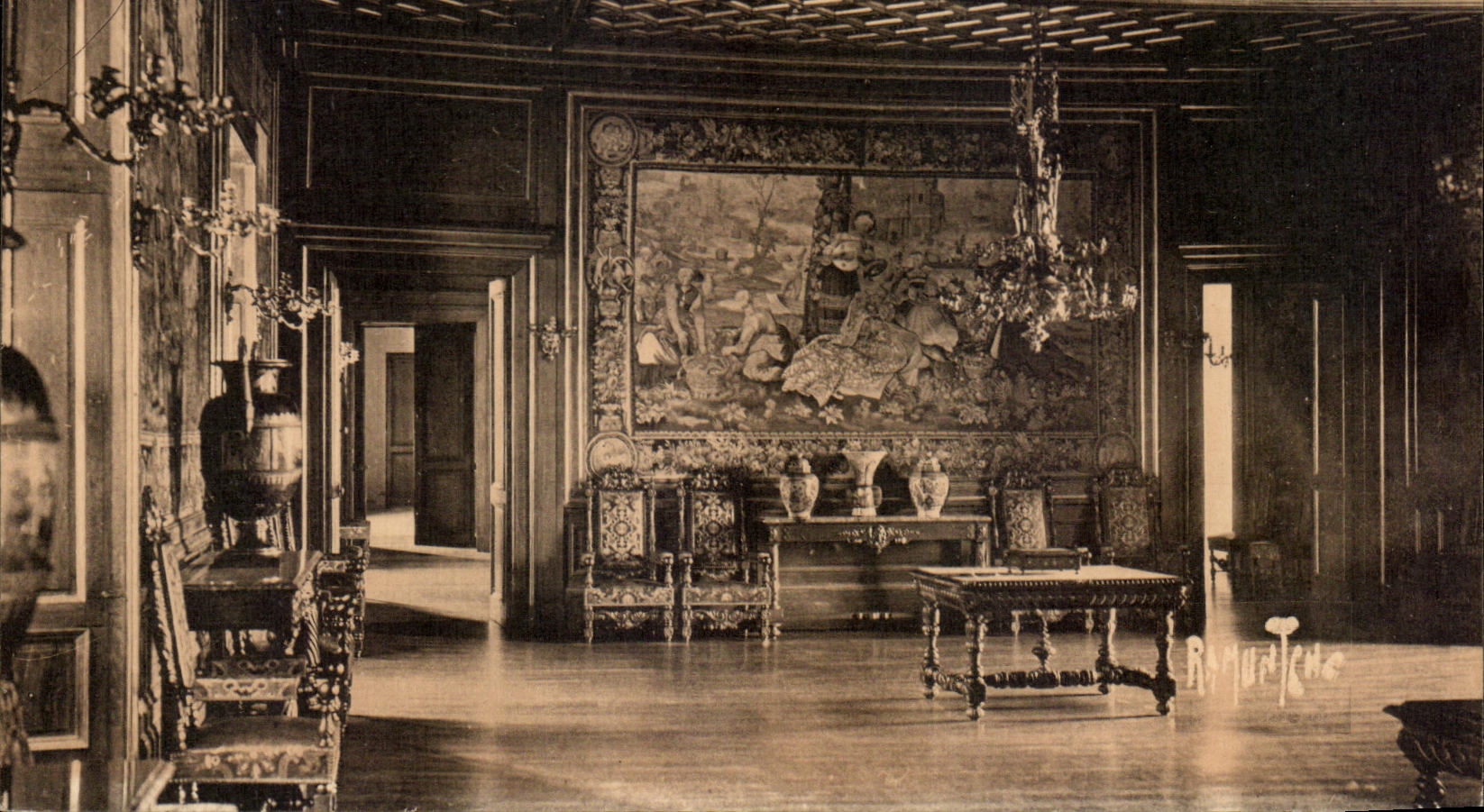 Château de PAU — Grand Salon (Côté de l'Antichambre) — Éditions artistiques Raymond Bergevin, La Rochelle