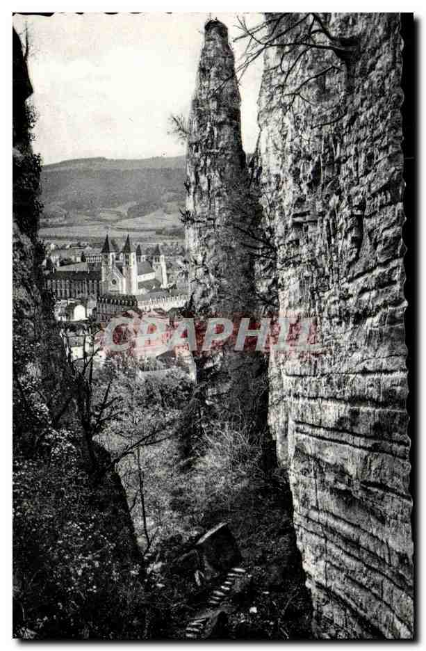 CPA Petite Suisse Luxembourgeoise Gorge du Loup Vue sur Echternach Luxembourg