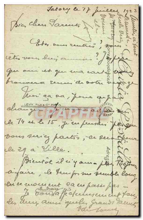 Versailles — Jardin du Grand Trianon — Le Fer à Cheval un jour de Grandes Eaux — LL. — n° 322 — Verso