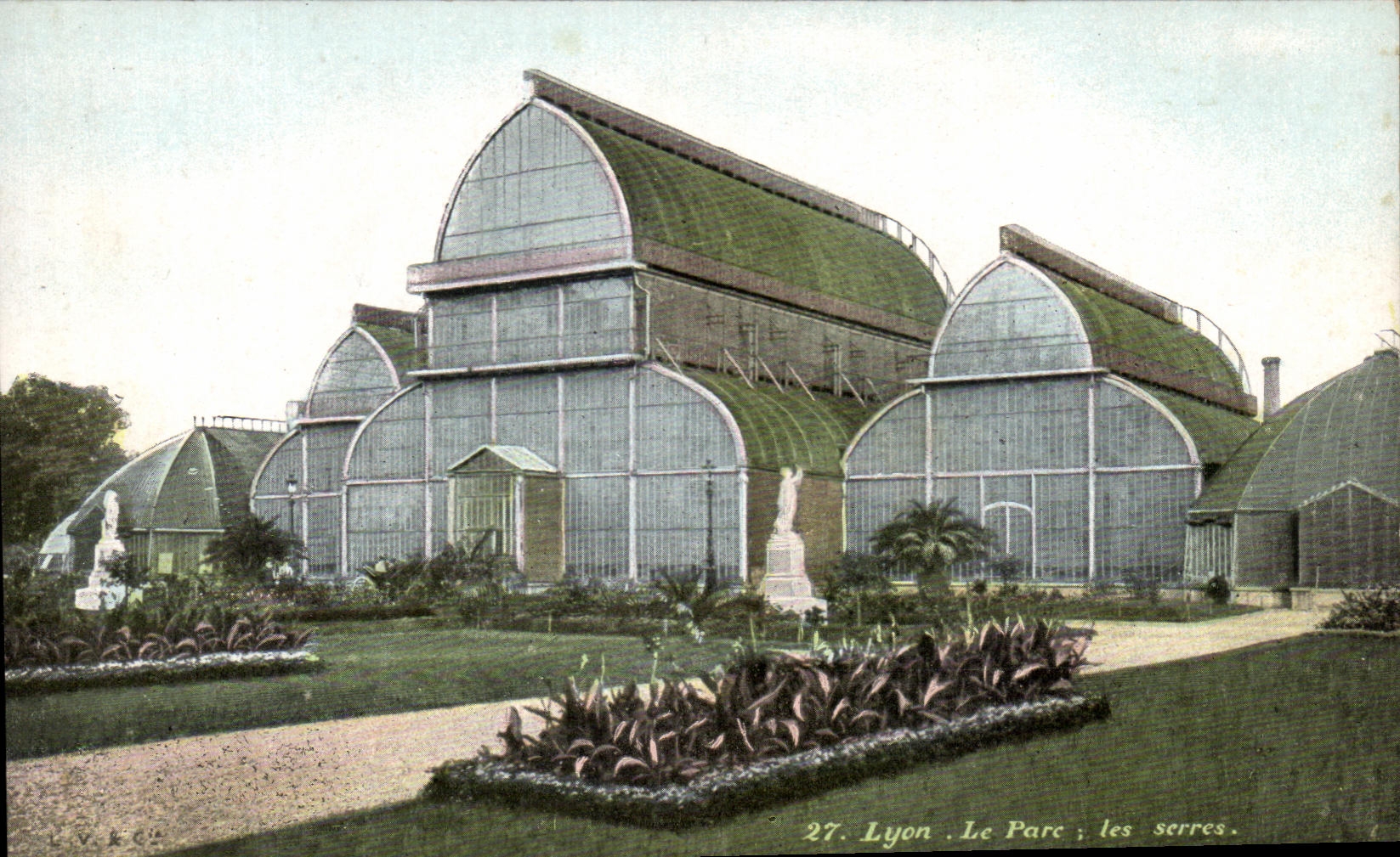 Lyon. Le Parc ; les serres.