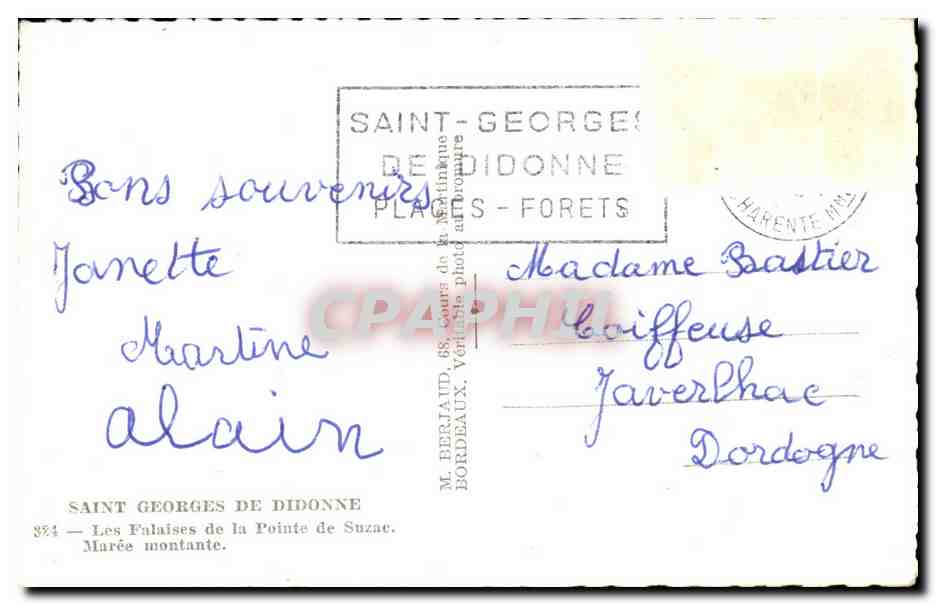 Falaises de la Pointe de Suzac — Saint-Georges-de-Diddonne — Tito — Rückseite