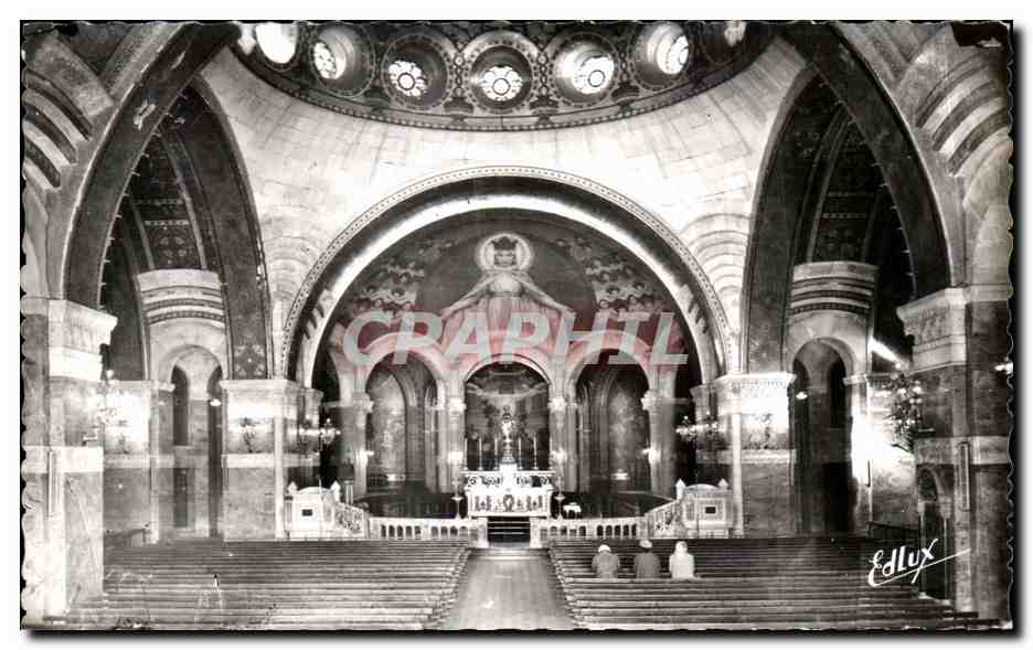 CPA Lourdes Interieur de la Basilique du Rosaire