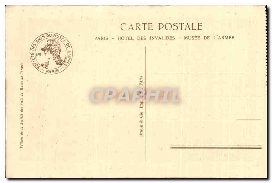 CPA Salle Petain Drapeaux Allemands Pris En 1914 Musee de l'armee Invalides Paris Militaria — Rückseite