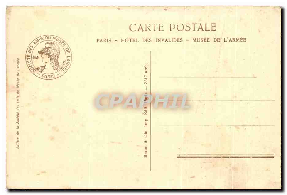 CPA Chapelle Du Dome Des Invalides Paris  — Rückseite