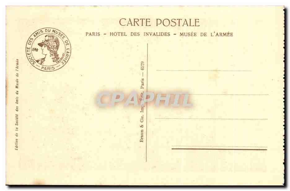 CPA Les Liberateurs Aubert Musee de l'armee Invalides Paris Militaria — Rückseite