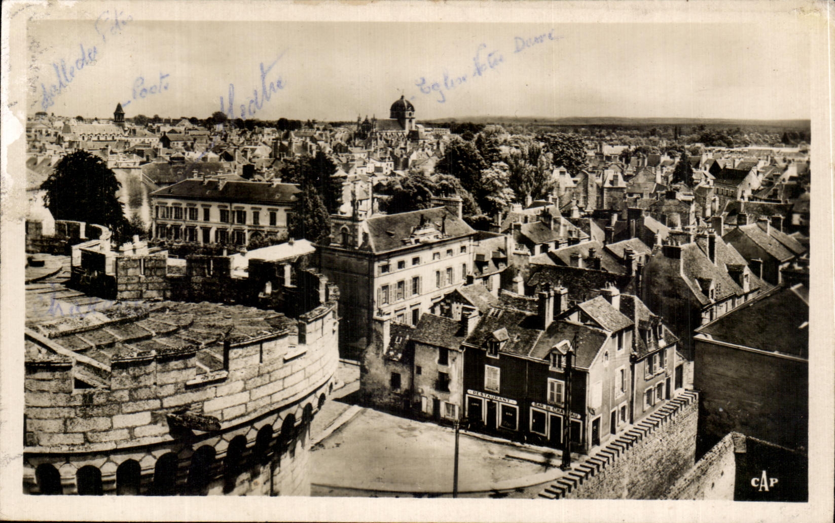 CPA Alencon Vue generale Eglise Notre Dame