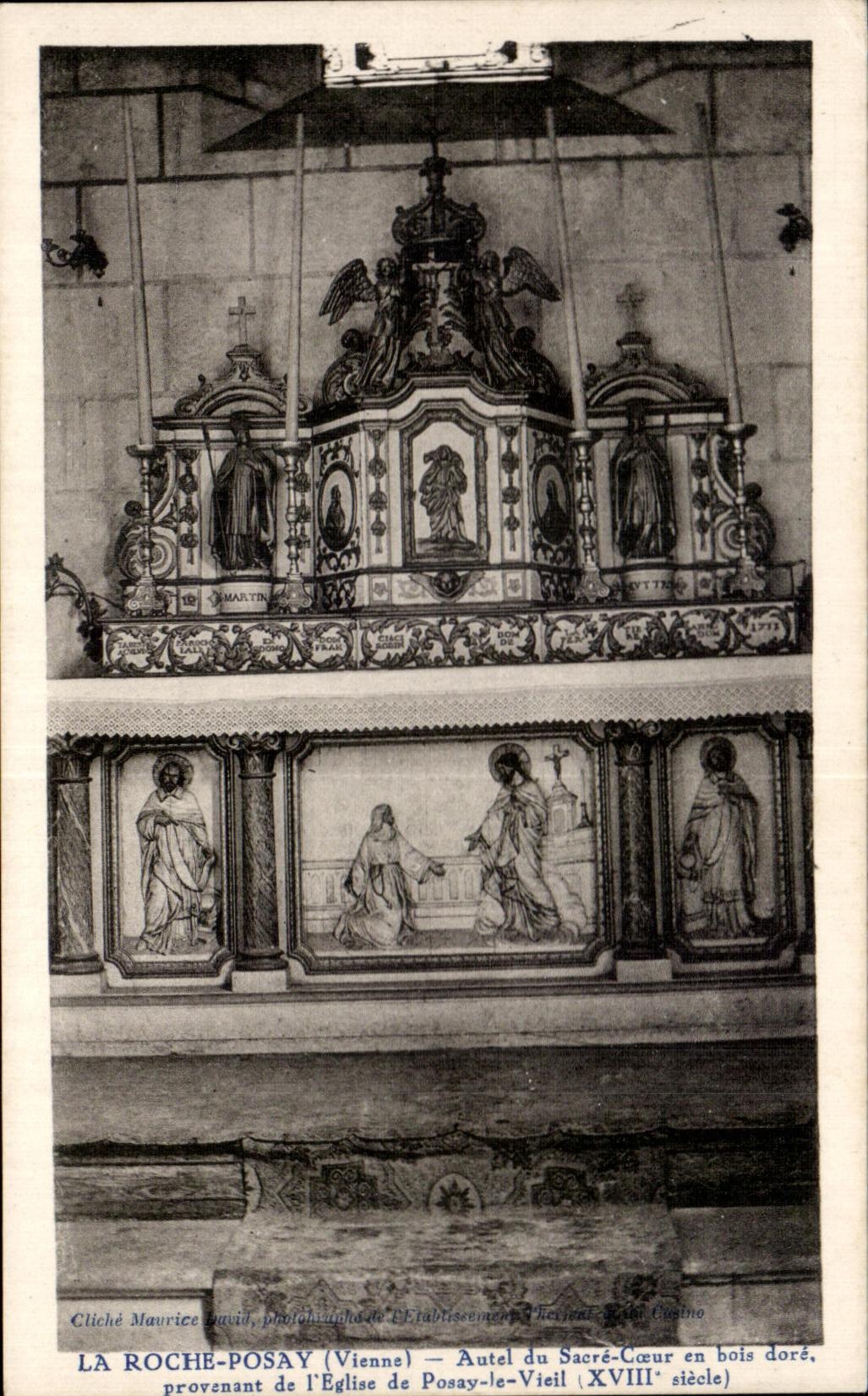 CPA La Roche Posay Autel Du Sacre Coeur En Bois Doce Provenant De l'Eglise De Posay Le Vieil