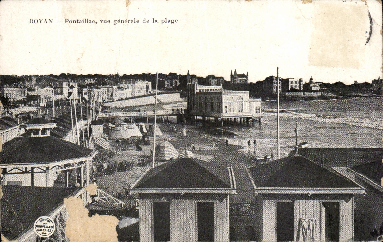 CPA Royan Poutaillac Vue gemerale de la Plage
