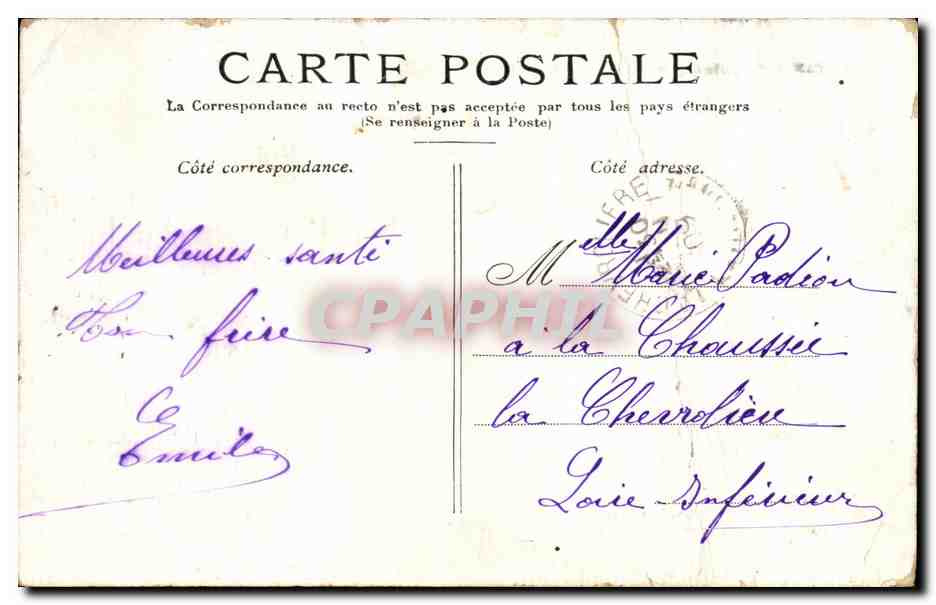 CPA Royan Poutaillac Vue gemerale de la Plage — Rückseite