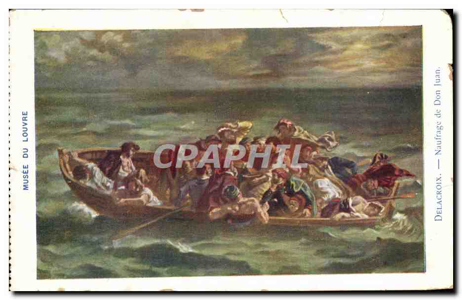CPA Musee du Louvre Delacroix Naufrage de Don Juan
