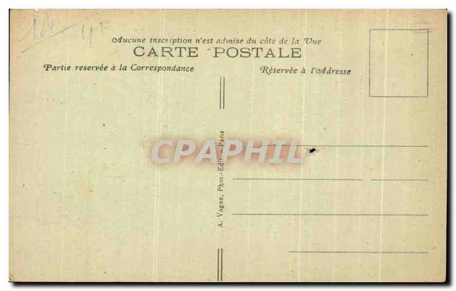 CPA Du Sacre Coeur de Montmartre je vous adresse ce trefle Porte Bonheur Paris Montmartre — Rückseite