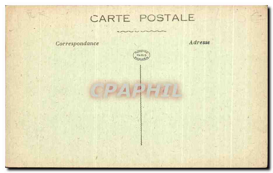 CPA Paris Fontaine en bronze de la Place de la Concorde  — Rückseite