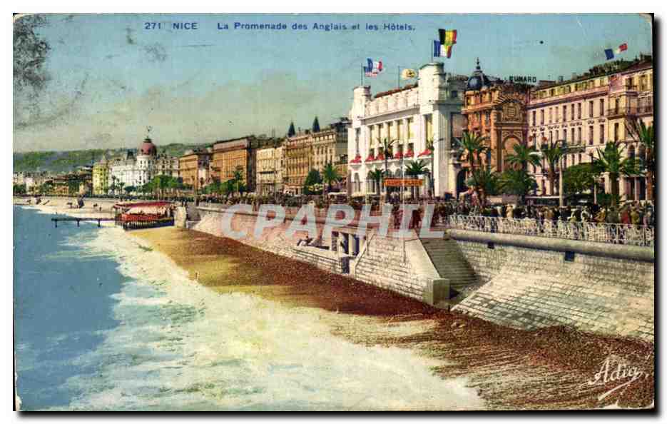 CPA Nice La Promenade des Anglais et les Hotels