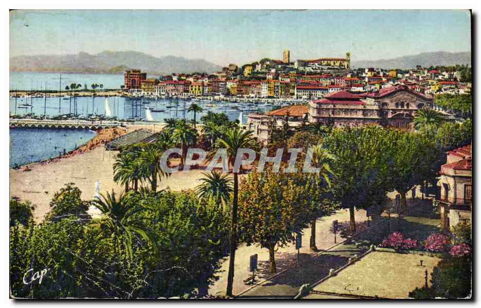 CPA Cannes Le Casino Et Le Mont Chevalier