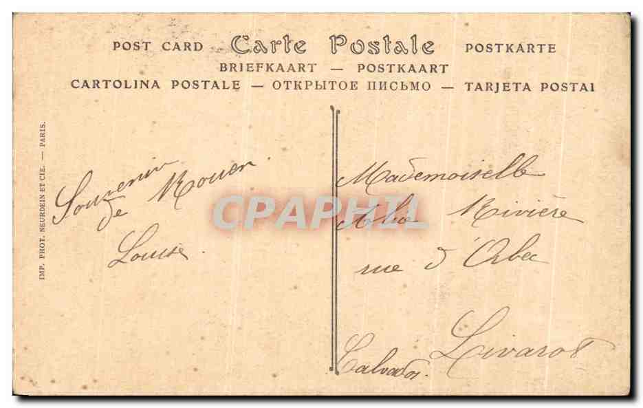 CPA Rouen Tombeaux Des Cardinaux D'Amboise — Verso