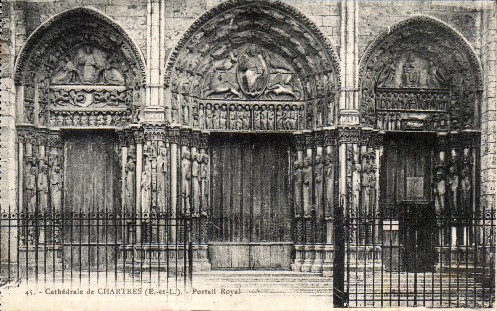 Cathédrale de CHARTRES (E-et-L.) — Portail Royal — éditeur non identifié, n° 45