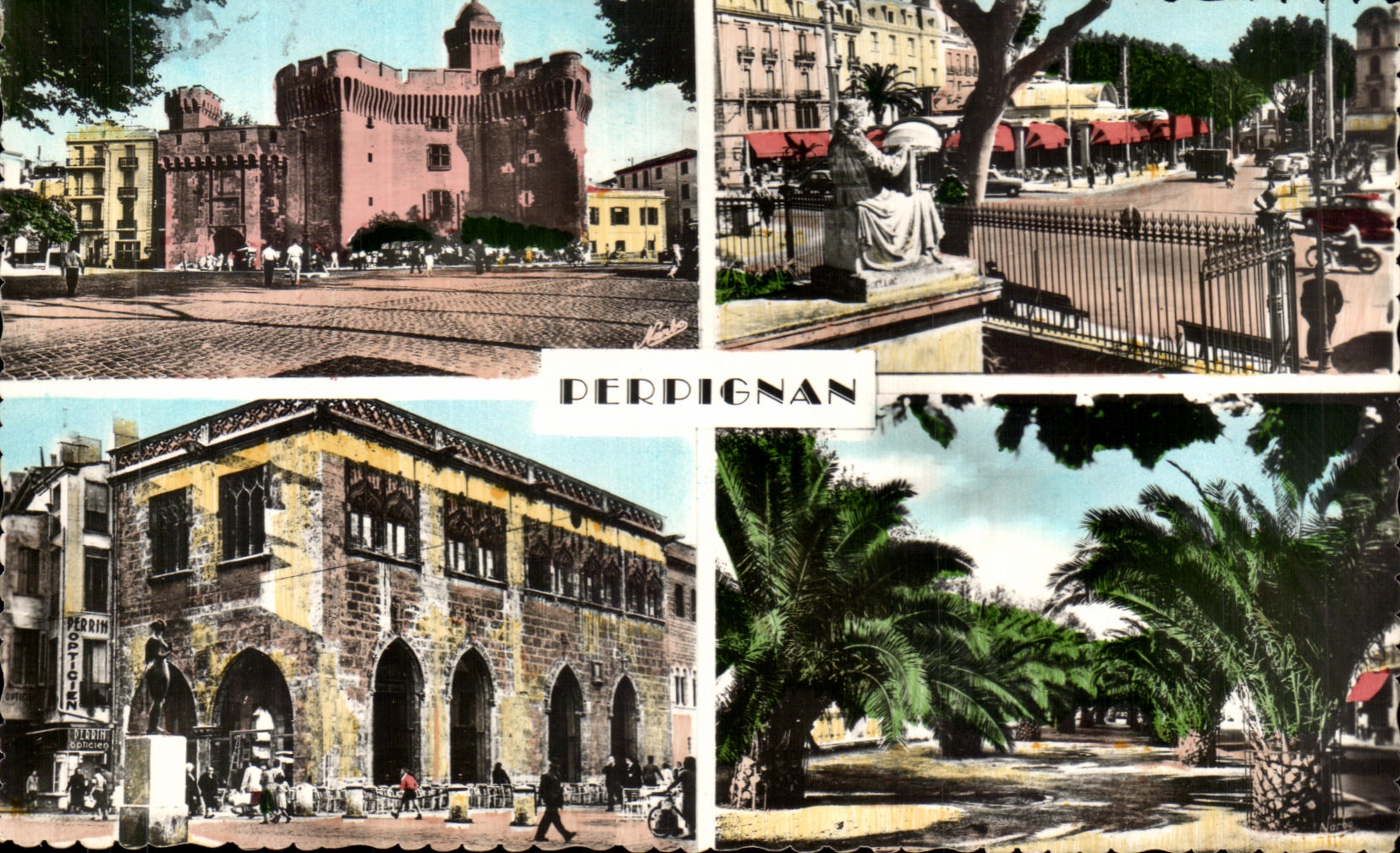 CPSM Perpignan Le Castillet Le Palmarium