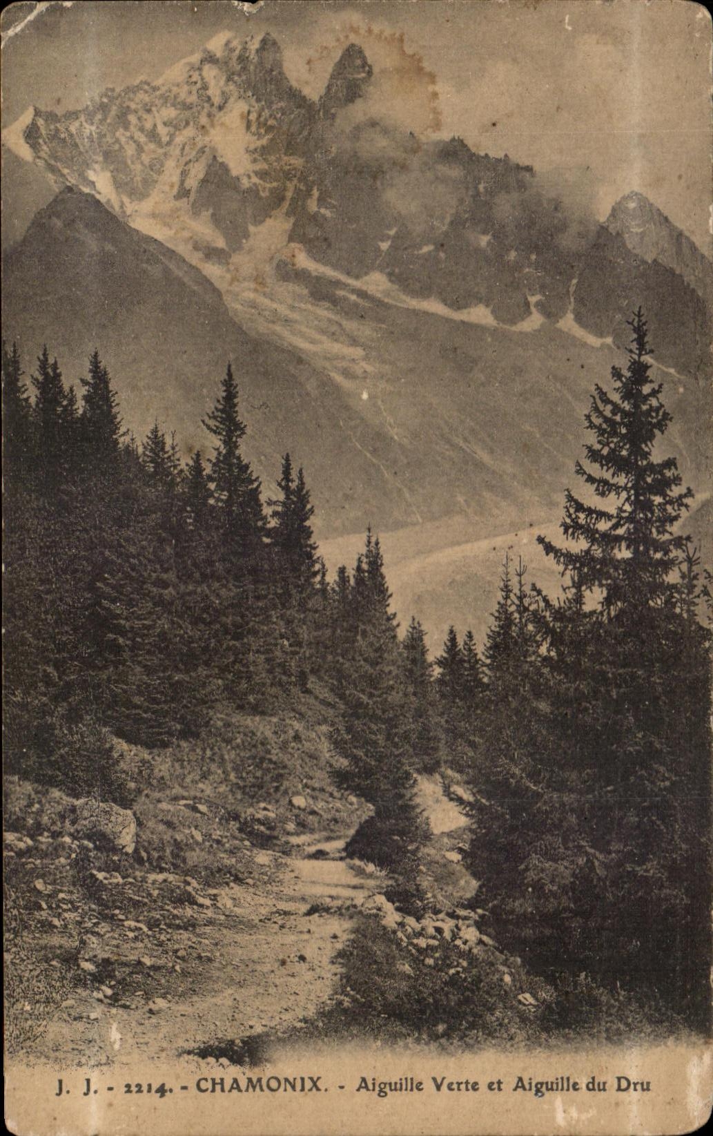 CPA Chamonix Aiguille Verte et Aiguille du Dru