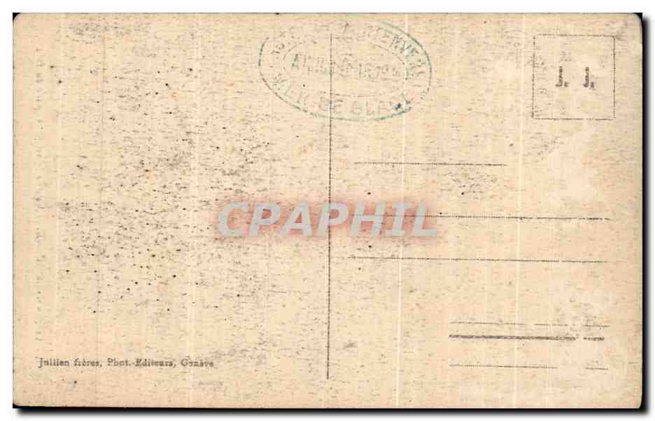 CPA Chamonix Aiguille Verte et Aiguille du Dru — Verso