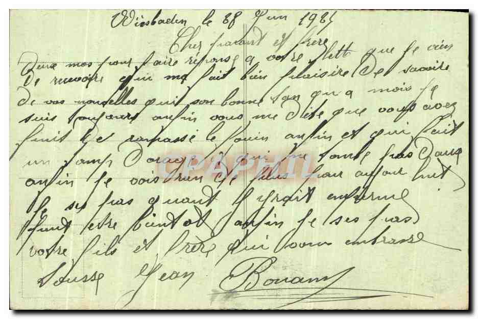 Wiesbaden — Kurhaus et Bowling-Green — éditeur CPAPHIL, n° 1476 — Verso