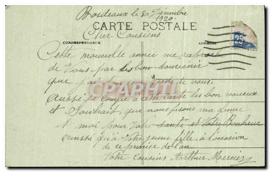 CPA Bordeaux Le Pont de la Bastide Bateau — Verso