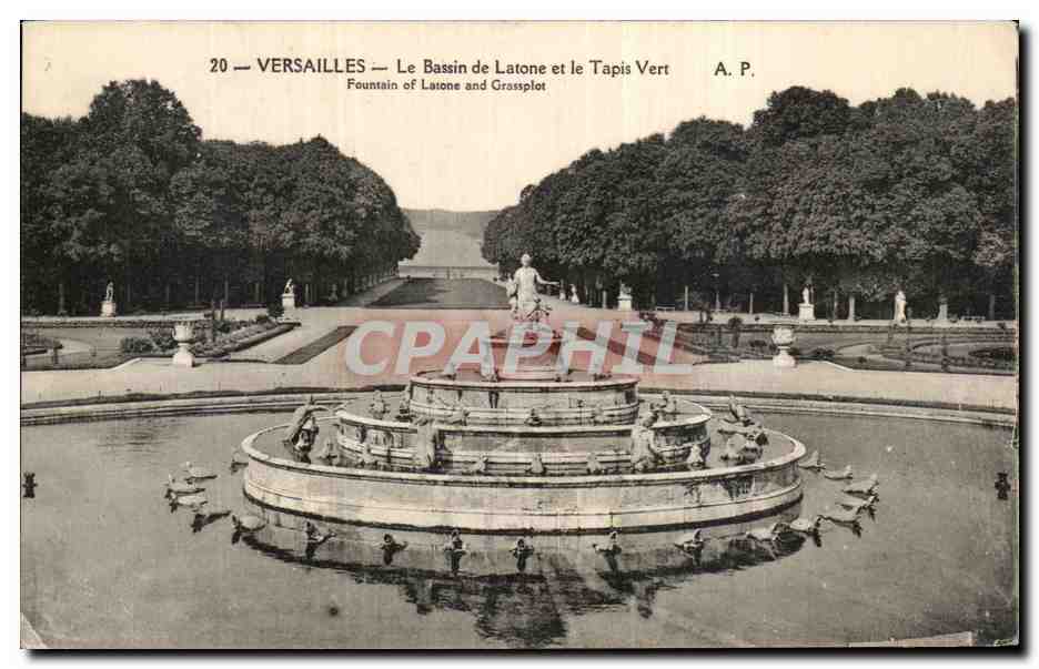 CPA Versailles Le Bassin de latone et le Tapis Vert 