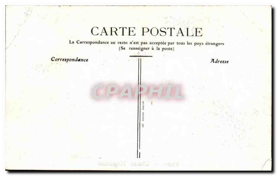 CPA Vichy Chalet Napoleon — Verso