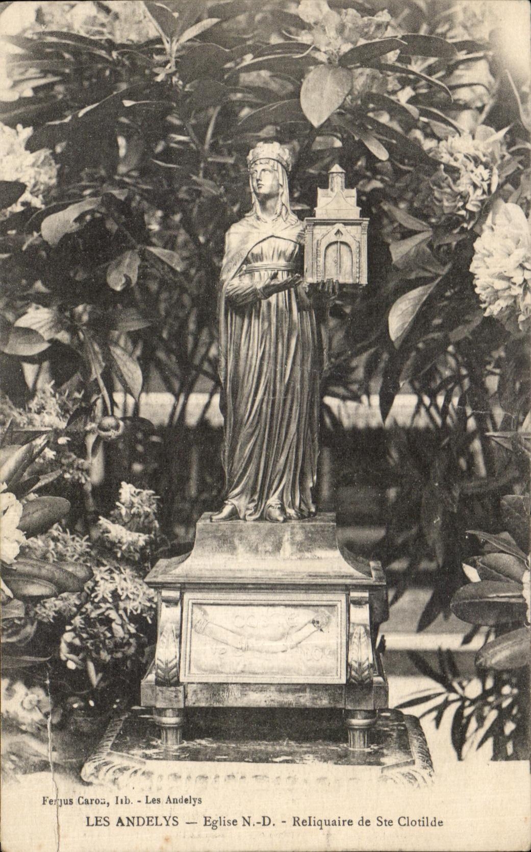 CPA Les Andelys Eglise Reliquaire de Ste Clotilde