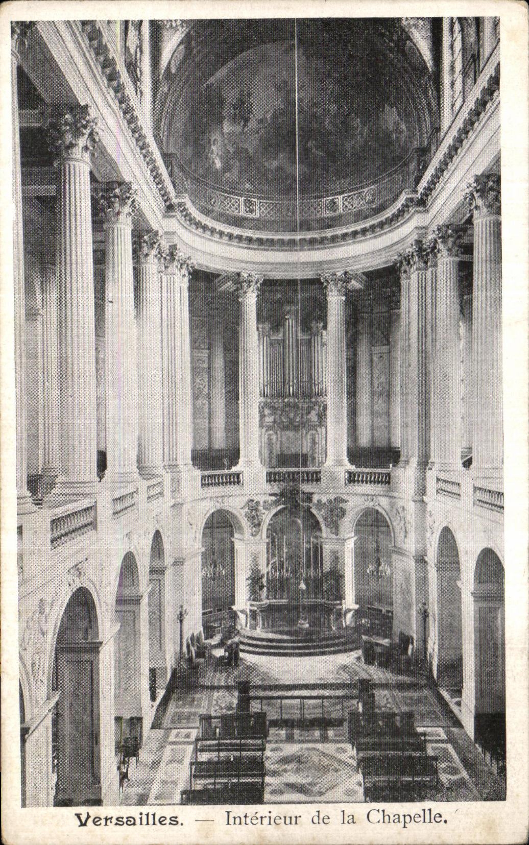 Versailles — Intérieur de la Chapelle — Moreau, édit. Versailles