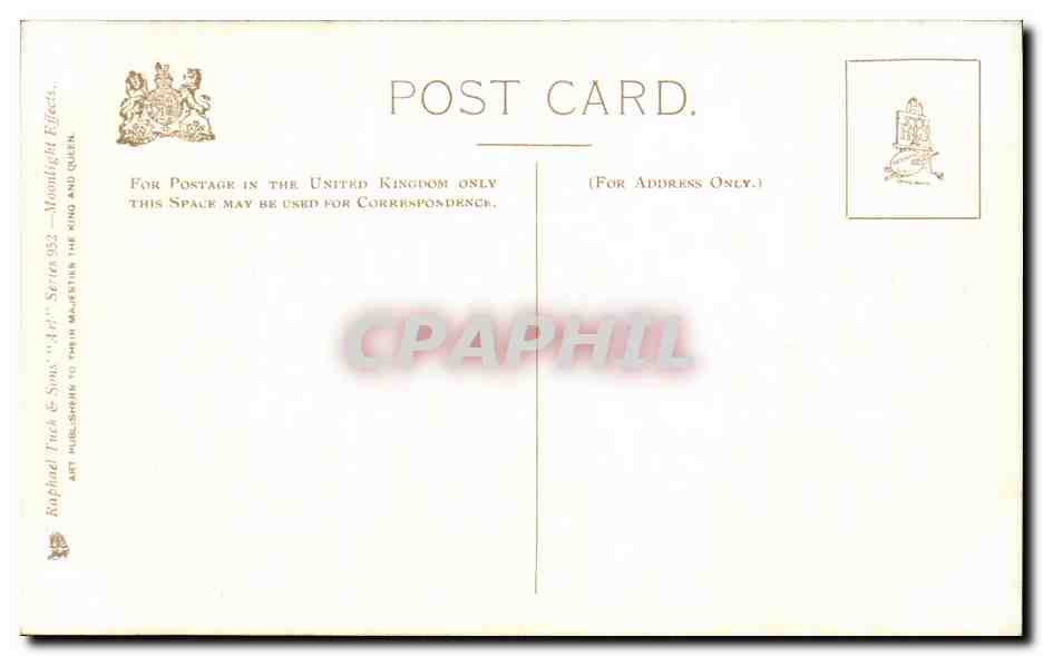 CPA The Ebb Tide Col Stuart Wortley — Rückseite
