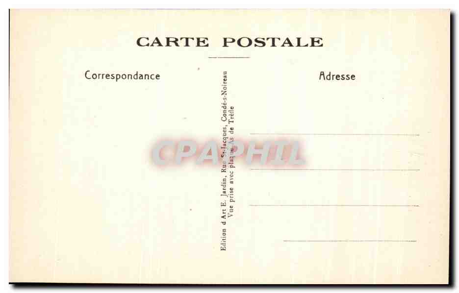 CPA Pont de la Foret d'Auvray Le Vieux Moulin — Rückseite