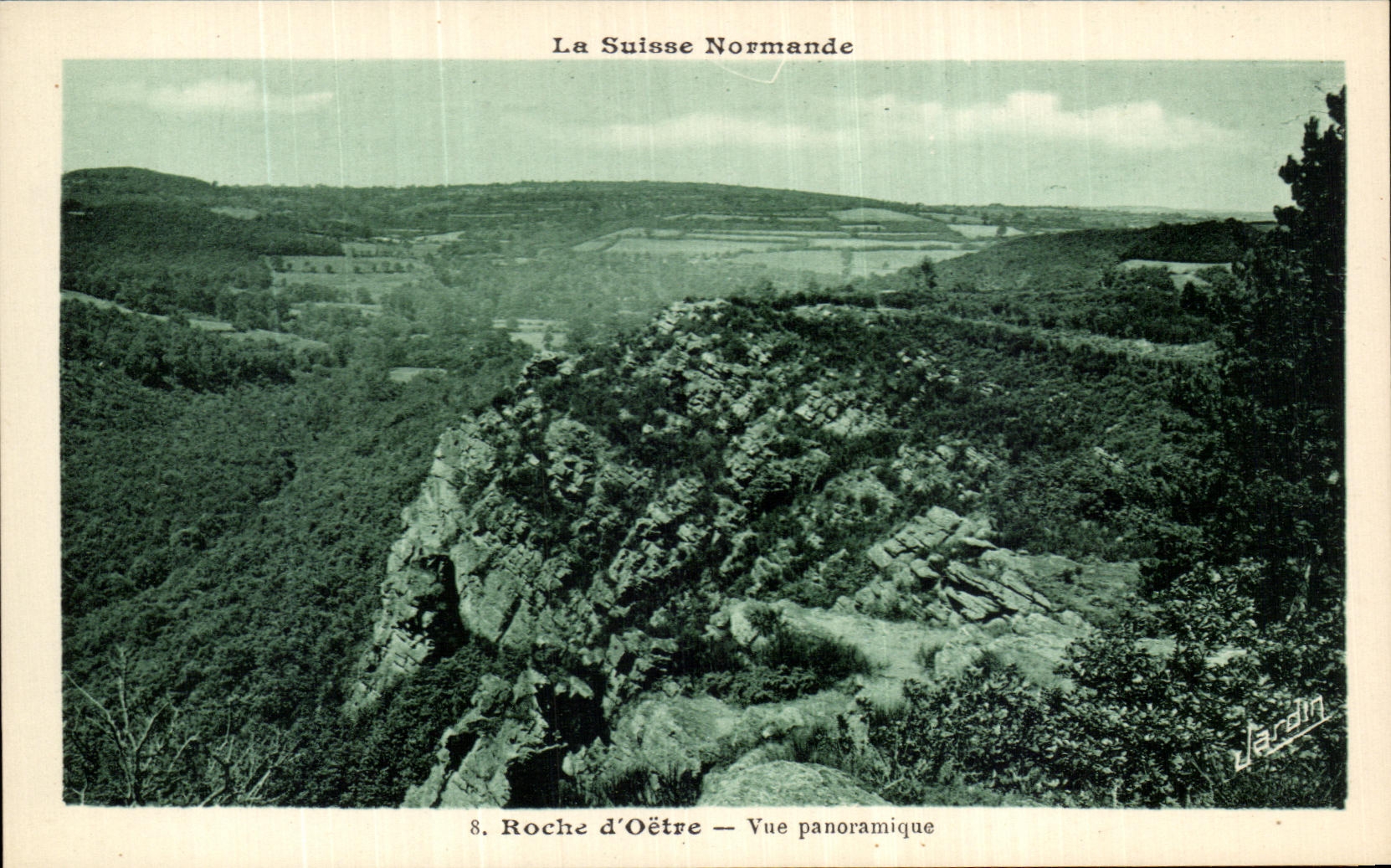La Suisse Normande — Roche d'Oëtre — Vue panoramique — Jardin