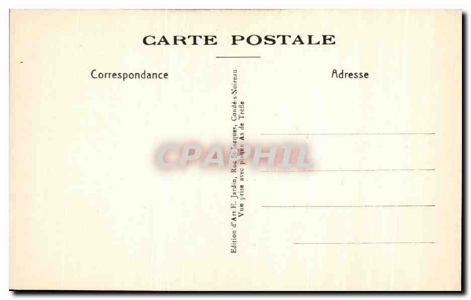 CPA Domaine de la Roche d'Oetre La Grand Roche terre de legendes Suisse Normande — Rückseite
