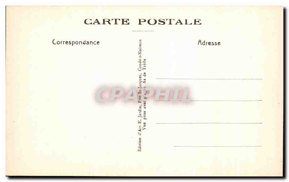 La Roche d'Oëtre — La Rouvre à pleins bords — Jardin, n°10 — Verso