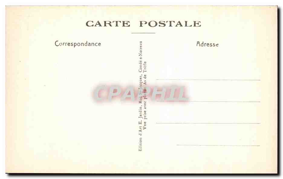 La Suisse Normande — Roche d'Oëtre — Vue prise de la Grand Roche — Édition E. Jardin — Achterkant