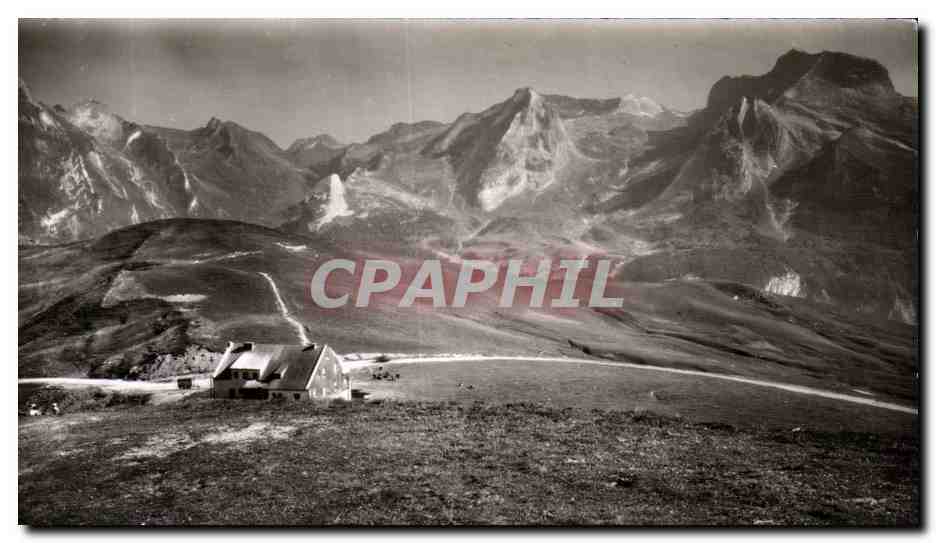 CPA Pau L'hotel du col d'Aubisque et le cirque de Gourette 