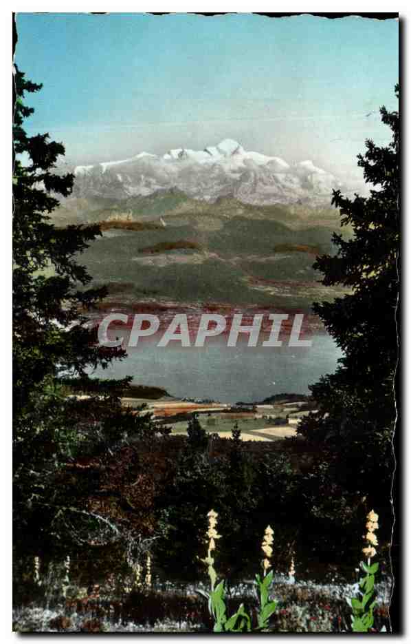 Le Lac Léman et le Mont-Blanc — vus du Col de la Faucille — La Franche-Comté Pittoreque