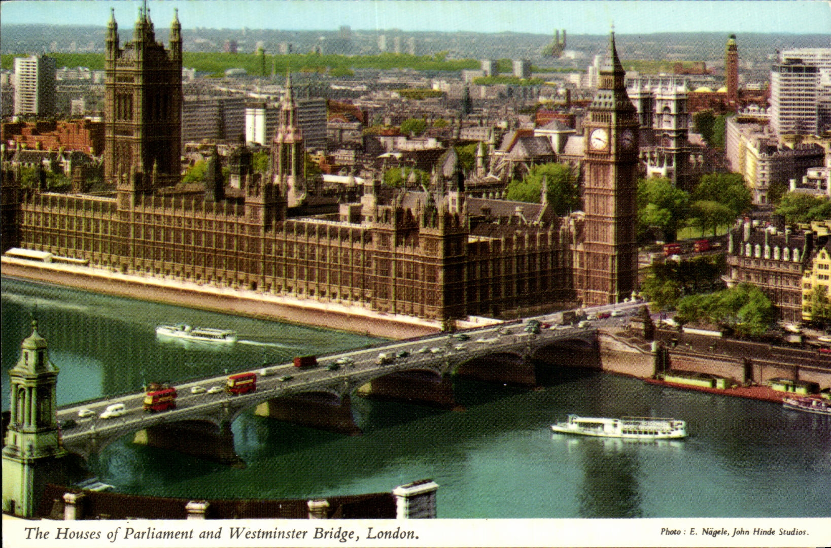 CPA The Houses Of Parliament And Westminster Bridge London