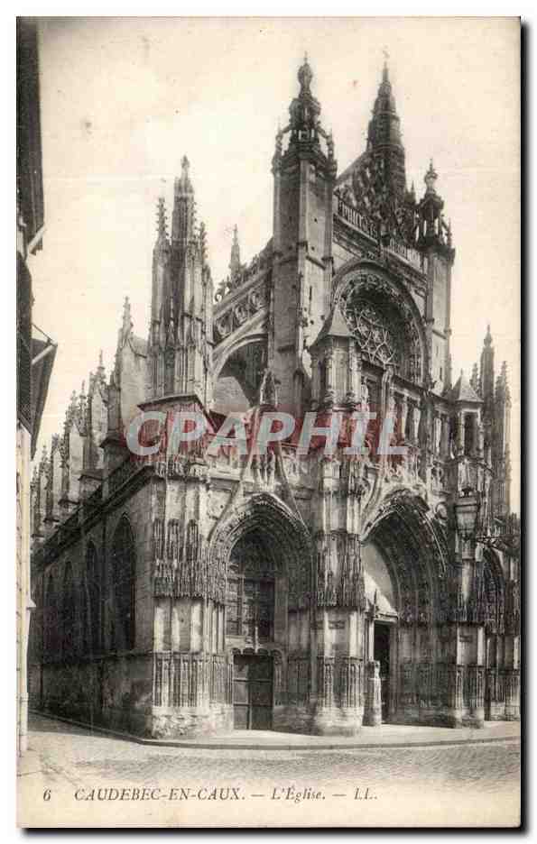 CPA Caudebec En Caux L'Eglise 