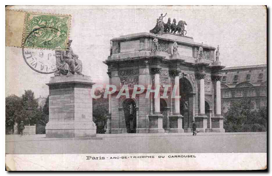 CPA Paris Arc De Triomphe Du Carrousel Louvre