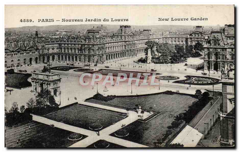 CPA Paris Nouveau Jardin du Louvre 