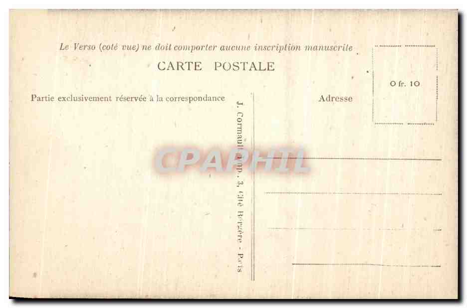 CPA Paris Le Pantheon Urne contenant le coeur de Leon Gambetta Les caveaux — Rückseite