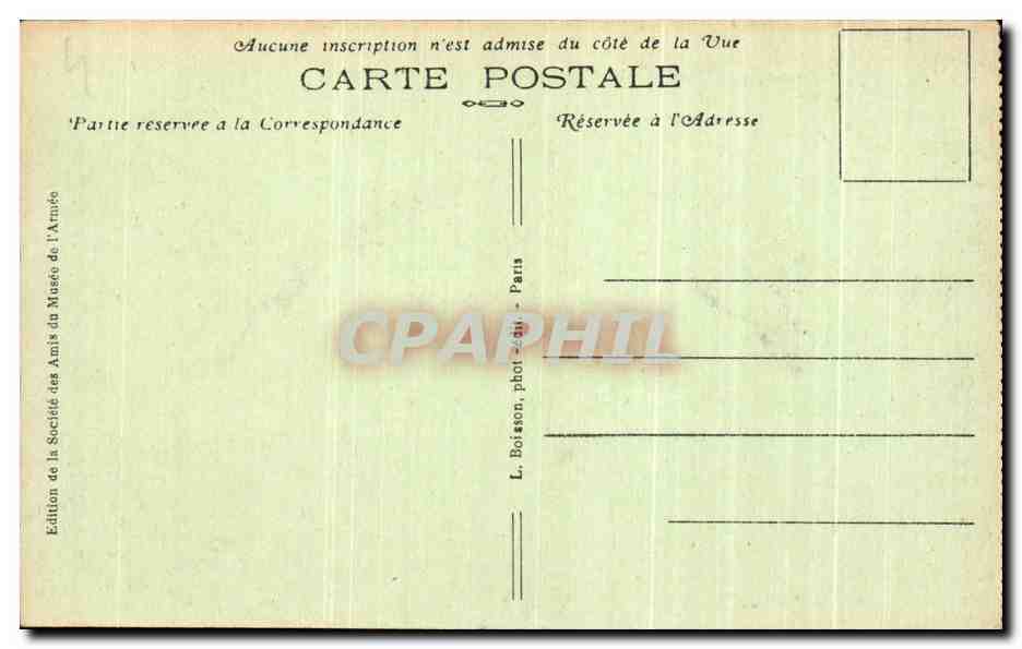 CPA Paris Hotel des Invalides Entree sur I'Esplanade — Rückseite
