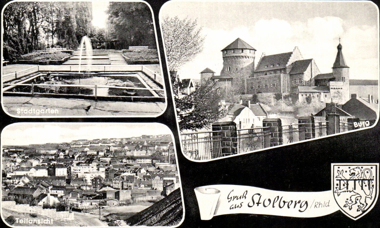 Stolberg/Rhld — Vue du château, du jardin et du paysage — BUT9 - Anverso