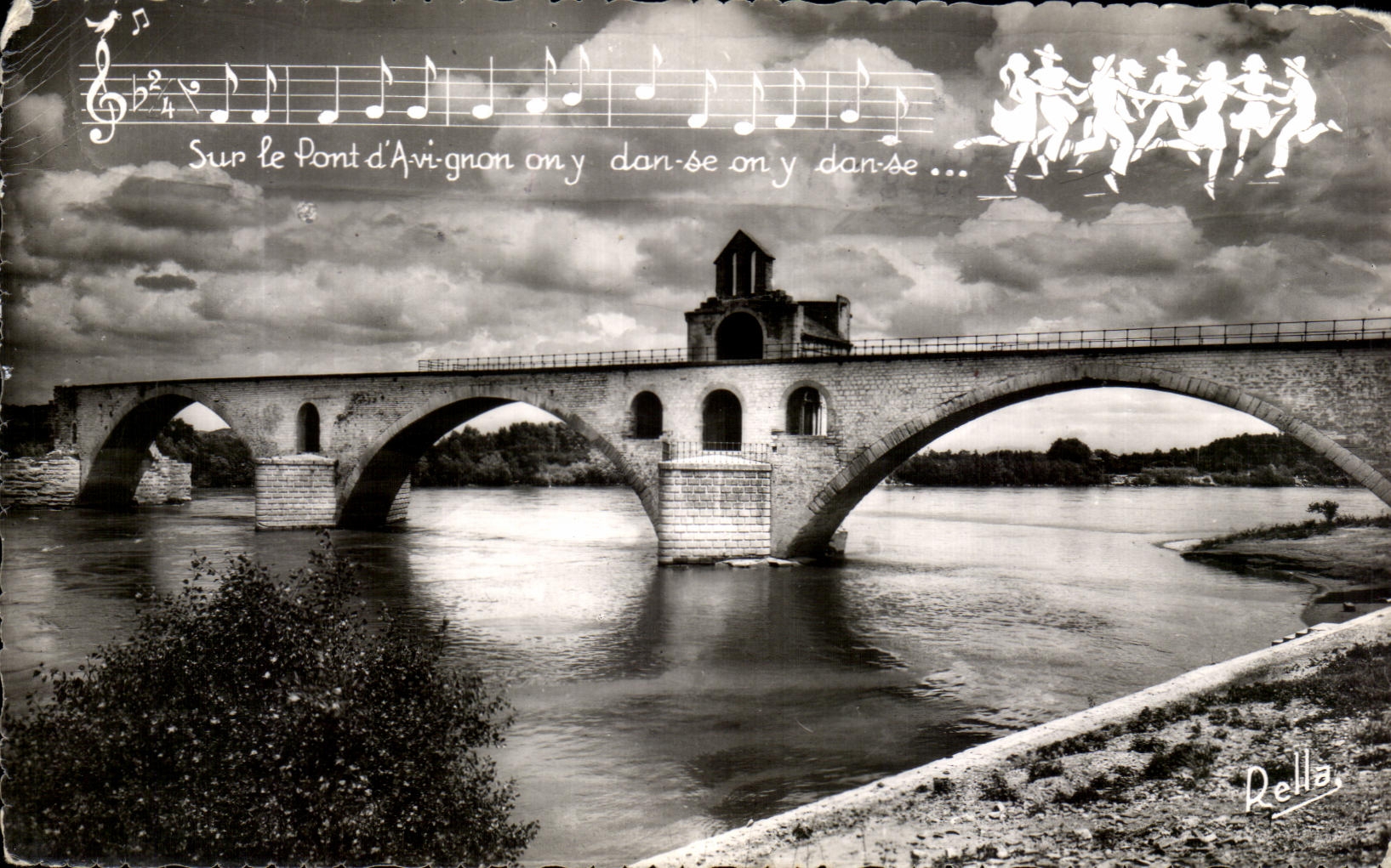 CPA vignon Le Pont