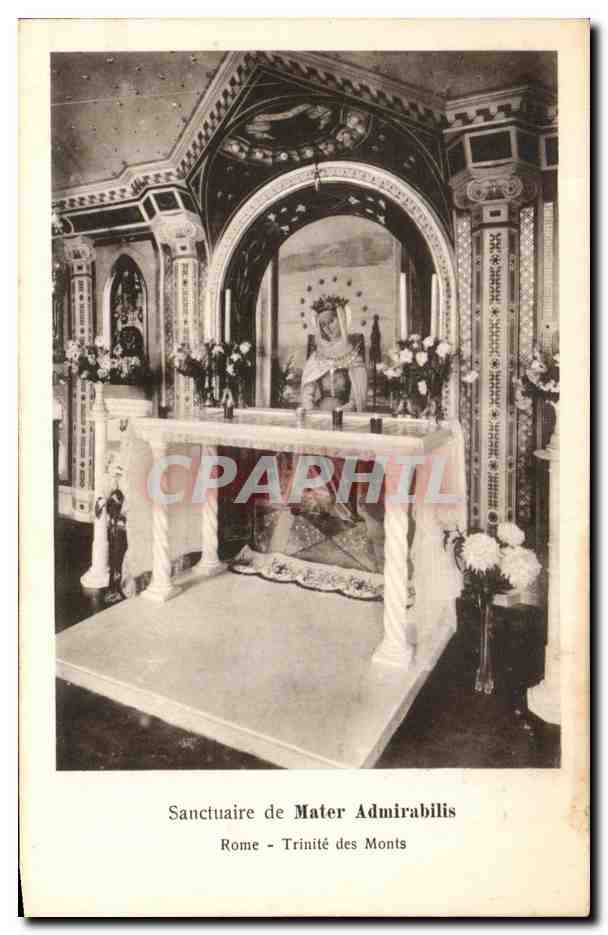 CPA Sanctuaire de Mater Admirabilis Rome Trinite des monts