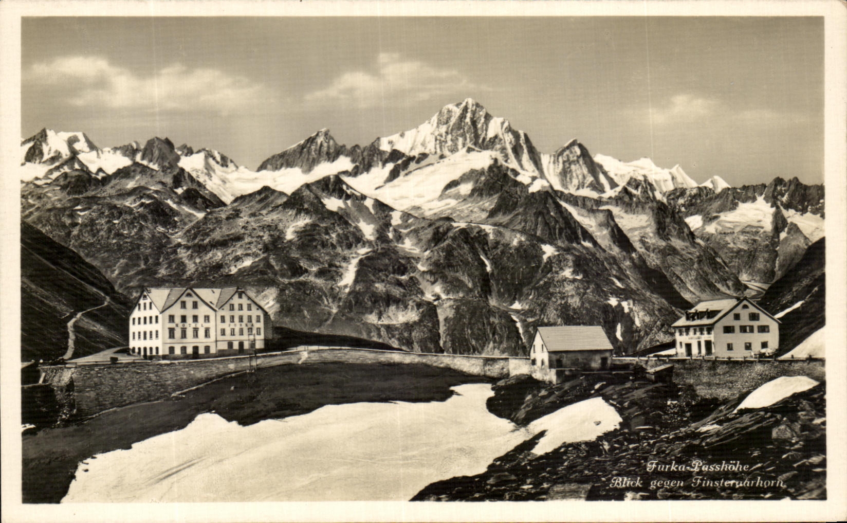 CPA Furka Passhohe Blick gegen Finstergarhorn 