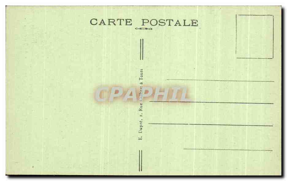 CPA Blois Le Chateau La Statue equestre de Louis XII — Verso