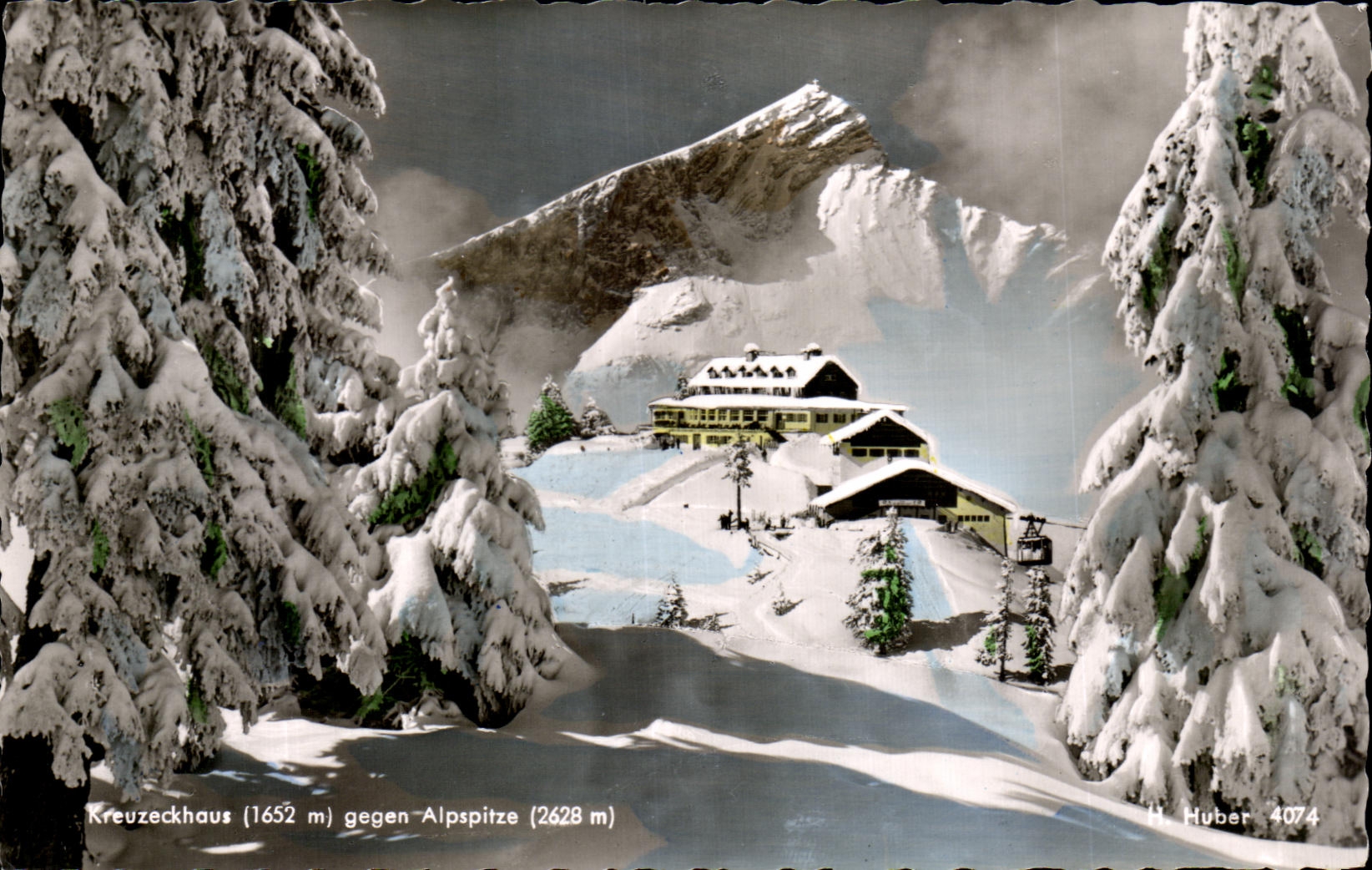 CPA Kreuzeckhous Gegen Alpspitze Suisse