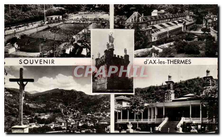 Ax-les-Thermes — vue générale — Société des Carres Rurales APA-POUX